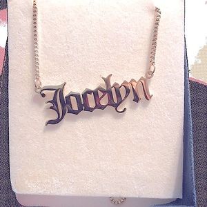Jocelyn Custom Personalized Name Golden Necklace